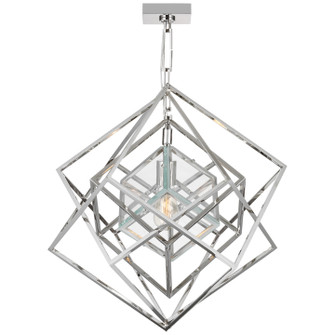 Cubist LED Chandelier in Polished Nickel (268|KW5020PNCG)