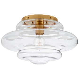 Tableau One Light Flush Mount in Antique-Burnished Brass (268|KW4271ABCG)