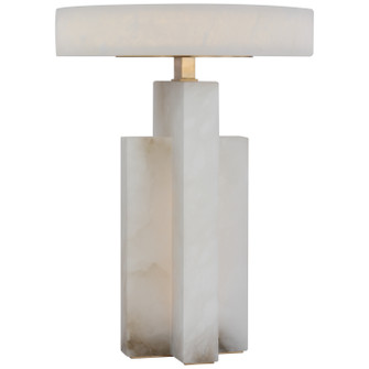 Trancas LED Table Lamp in Alabaster and Brass (268|KW3922ALB)