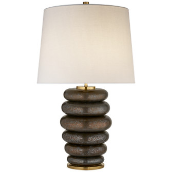 Phoebe One Light Table Lamp in Crystal Bronze (268|KW3619CBZL)