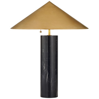 Minimalist Three Light Table Lamp in Black Marble (268|KW3047BMAB)