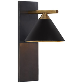 Cleo One Light Wall Sconce in Bronze (268|KW2410BZABBLK)