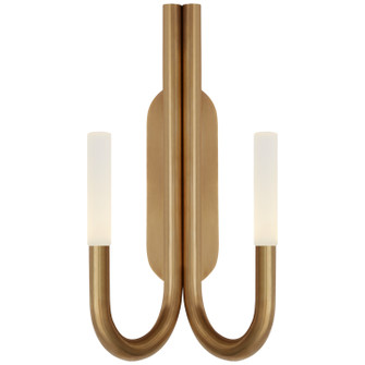 Rousseau LED Wall Sconce in Antique-Burnished Brass (268|KW2283ABEC)