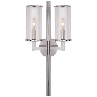 Liaison Two Light Wall Sconce in Polished Nickel (268|KW2201PNCG)