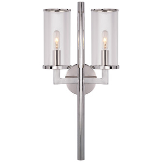 Liaison Two Light Wall Sconce in Polished Nickel (268|KW2201PNCG)