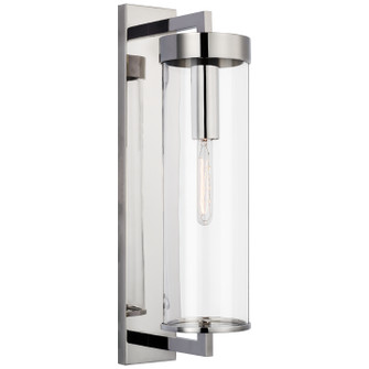 Liaison One Light Outdoor Wall Sconce in Polished Nickel (268|KW2123PNCG)