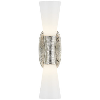 Utopia Two Light Bath Sconce in Polished Nickel (268|KW2047PNWG)