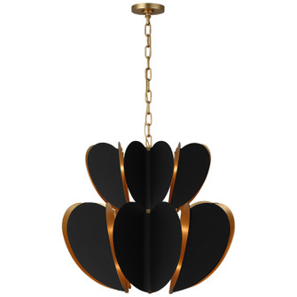 Danes LED Chandelier in Matte Black and Gild (268|KS5132BLKG)