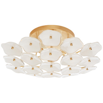 Leighton Three Light Flush Mount in Soft Brass (268|KS4065SBCRE)