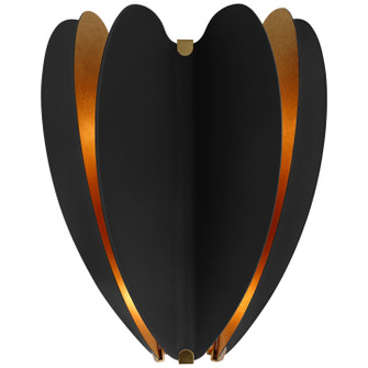 Danes LED Wall Sconce in Matte Black and Gild (268|KS2130BLKG)