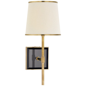 Bradford One Light Wall Sconce in Soft Brass and Black (268|KS2120SBBLKLSB)