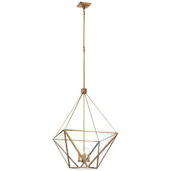 Lorino LED Lantern in Hand-Rubbed Antique Brass (268|JN5240HABCG)