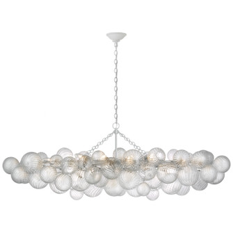 Talia LED Linear Chandelier in Plaster White (268|JN5117PWCG)