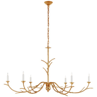 Iberia Six Light Chandelier in Antique Gold Leaf (268|JN5076AGL)
