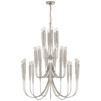 Acadia 30 Light Chandelier in Burnished Silver Leaf (268|JN5072BSL)