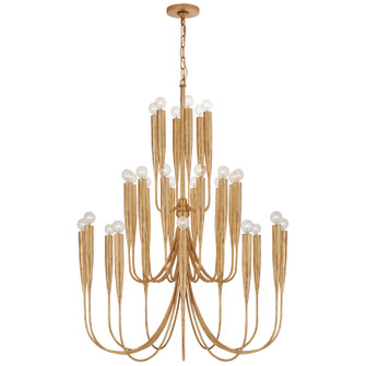 Acadia 30 Light Chandelier in Antique Gold Leaf (268|JN5072AGL)