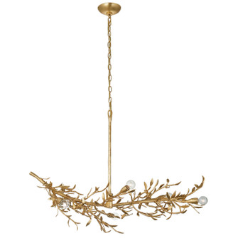 Mandeville Six Light Chandelier in Antique Gold Leaf (268|JN5070AGL) Mandeville Six Light Chandelier in Antique Gold Leaf (268|JN5070AGL)