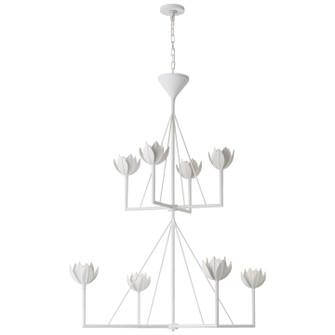 Alberto Eight Light Chandelier in Plaster White (268|JN5006PW) Alberto Eight Light Chandelier in Plaster White (268|JN5006PW)