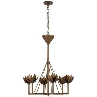 Alberto Six Light Chandelier in Antique Bronze Leaf (268|JN5003ABL)