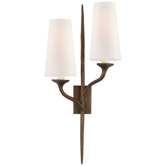 Iberia Two Light Wall Sconce in Antique Bronze Leaf (268|JN2077ABLL)
