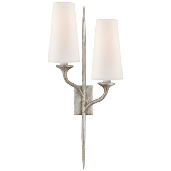 Iberia Two Light Wall Sconce in Burnished Silver Leaf (268|JN2076BSLL)