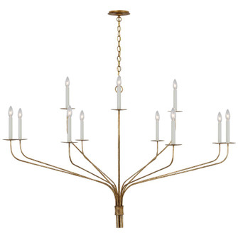 Belfair LED Chandelier in Gilded Iron (268|IKF5753GI)