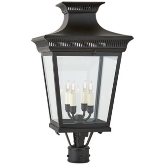 Elsinore Four Light Post Lantern in Black (268|CHO7055BLKCG)
