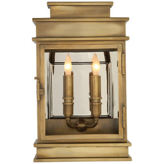 Linear Lantern Two Light Wall Sconce in Antique-Burnished Brass (268|CHD2908AB)