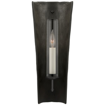 Downey One Light Wall Sconce in Stained Black Metallic and Aged Iron (268|CHD2606SBM)