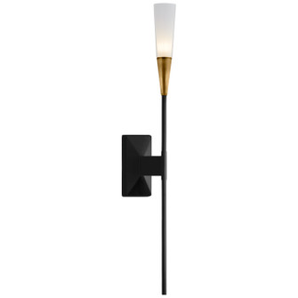 Stellar LED Wall Sconce in Matte Black and Antique Brass (268|CHD2601BLK)