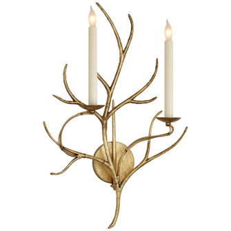 Branch Two Light Wall Sconce in Gilded Iron (268|CHD2470GI)