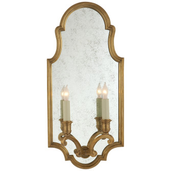 Sussex Two Light Wall Sconce in Antique-Burnished Brass (268|CHD1184AB)