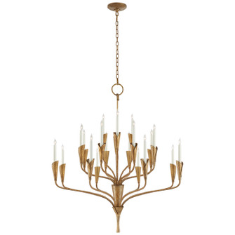 Aiden 20 Light Chandelier in Gilded Iron (268|CHC5503GI)