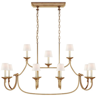 Flemish 11 Light Linear Pendant in Gilded Iron (268|CHC5495GIL)