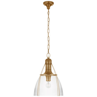 Prestwick One Light Pendant in Antique-Burnished Brass (268|CHC5476ABCG)