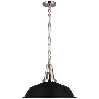 Layton LED Pendant in Polished Nickel (268|CHC5462PNBLK)