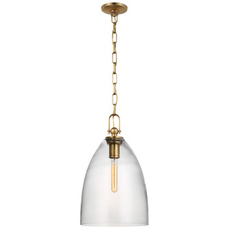 Andros LED Pendant in Antique-Burnished Brass (268|CHC5426ABCG)