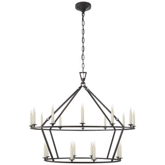 Darlana Ring 20 Light Chandelier in Aged Iron (268|CHC5179AI)