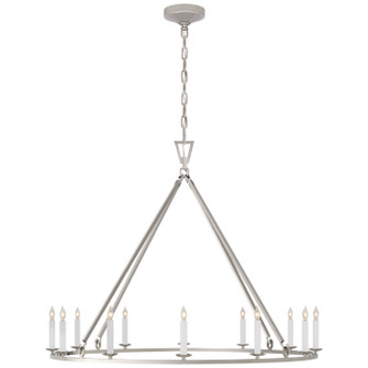 Darlana Ring 12 Light Chandelier in Polished Nickel (268|CHC5174PN)