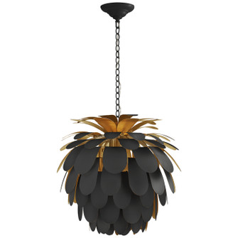 Cynara One Light Chandelier in Matte Black (268|CHC5165MBKG)