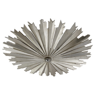 Claymore LED Flush Mount in Burnished Silver Leaf (268|CHC4402BSL)