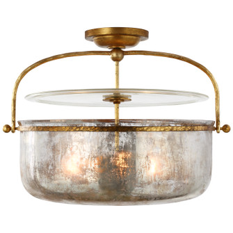 Lorford Three Light Lantern in Gilded Iron (268|CHC4270GIMG)