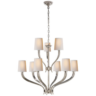 Ruhlmann Nine Light Chandelier in Polished Nickel (268|CHC2465PNNP)