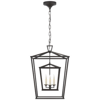 Darlana Double Cage Three Light Lantern in Aged Iron (268|CHC2178AI)