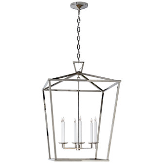 Darlana Six Light Lantern in Polished Nickel (268|CHC2177PN)