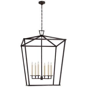 Darlana Six Light Lantern in Aged Iron (268|CHC2172AI)