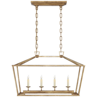 Darlana Four Light Lantern in Gilded Iron (268|CHC2168GI)