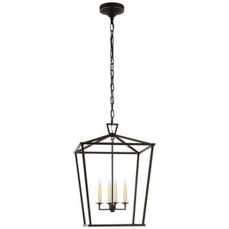 Darlana Four Light Lantern in Aged Iron (268|CHC2165AI)