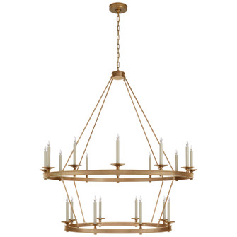 Launceton 20 Light Chandelier in Antique-Burnished Brass (268|CHC1608AB)
