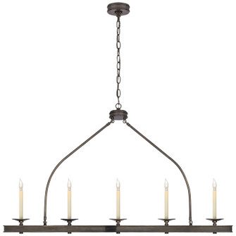 Launceton Five Light Linear Pendant in Bronze (268|CHC1605BZ)